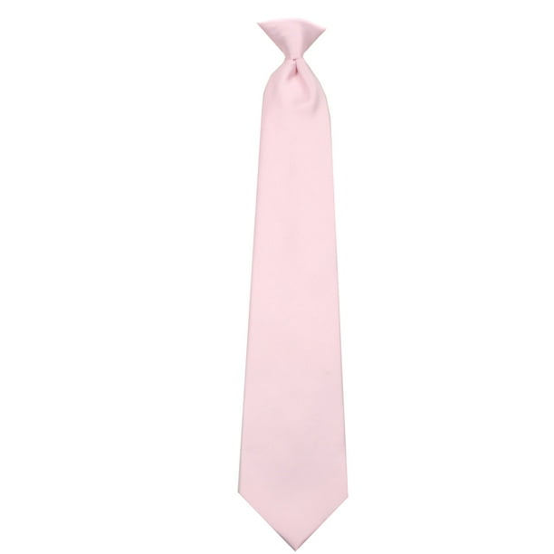 Buyyourties Mens Solid Color Clip On Easy to Remove Clip Necktie Ties