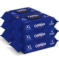 thumbnail image 1 of Compa Wipes Toallitas Húmedas para Adulto, 100% Seguras para Desechar por el Inodoro NO Obstruyen el Drenaje, Paquete de 6, 288 Toallitas Tamaño Extra Grande, con Aloe y Vitamina E, 1 of 8
