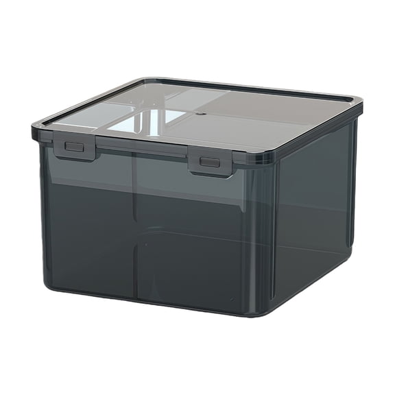 PatungKu Multi Functional Hardware Organizer Box 7 Transparent Compartments Snap Lid Design