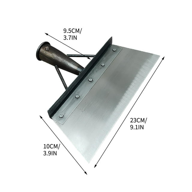 Meitianfacai Multifunctional Cleaning Shovel, Square Garden Spade Shovel - Manganese Steel Flat Shovel Not Include Pole, Garden Tool for Digging, Lawn Edging, and Weed Removal