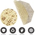thumbnail image 4 of Manteles individuales de PVC, lavables, antideslizantes, juego de 6 manteles individuales de vinilo resistentes al calor, para el hogar, restaurante, cocina, mesa de comedor, dorado, 4 of 8