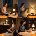thumbnail image 3 of DAYBETTER Candle Warmer Lamp,Glass Electric Candle Lamp with 2*50W GU10 Bulbs,Adjustable Height Dimmable Gifts Lamp for Mom Girlfriend Home Decor, 3 of 7
