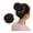 Meidum brown, variant on Synthetic Claw Clip In Chignon Fake Hair Chignon Bun Hairpiece Black Brown Blonde Women Curly Chignon Bun Hair