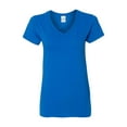 thumbnail image 2 of Gildan - Heavy Cotton Womenâ€™s V-Neck T-Shirt - 5V00L - Royal - Size: 2XL, 2 of 3