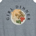 thumbnail image 3 of Instant Message - Girl Dinner Charcuterie - Ladies Racerback Tank, 3 of 6