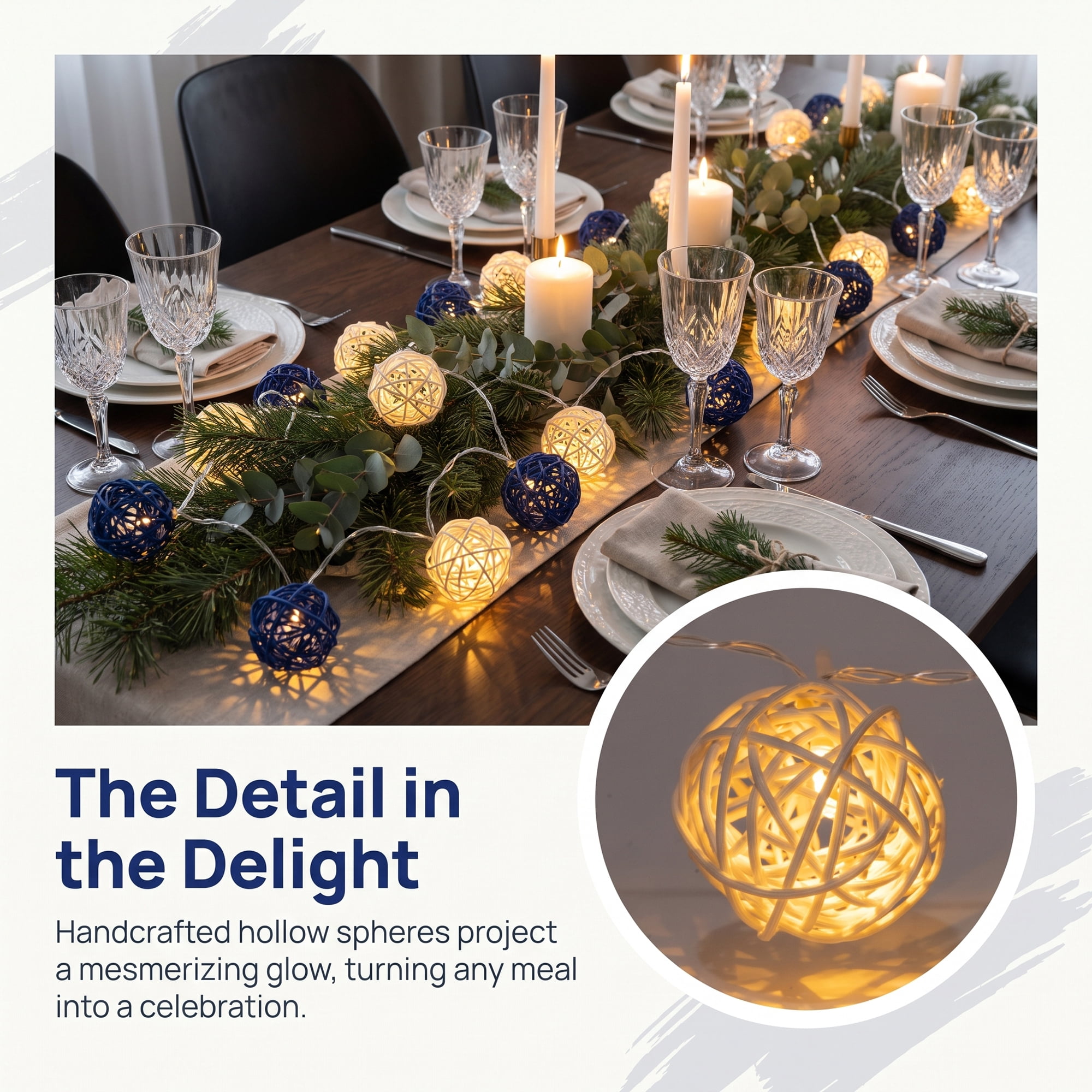 Unique Bargains Moroccan Orb Decor Lights for Use with Flexible Design 9.8 ft USB Powered