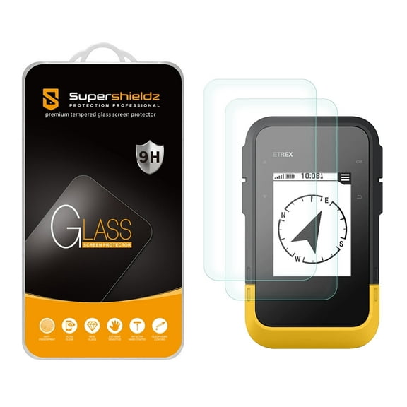 (2 Pack) Supershieldz Designed for Garmin eTrex SE Tempered Glass Screen Protector, Anti Scratch, Bubble Free