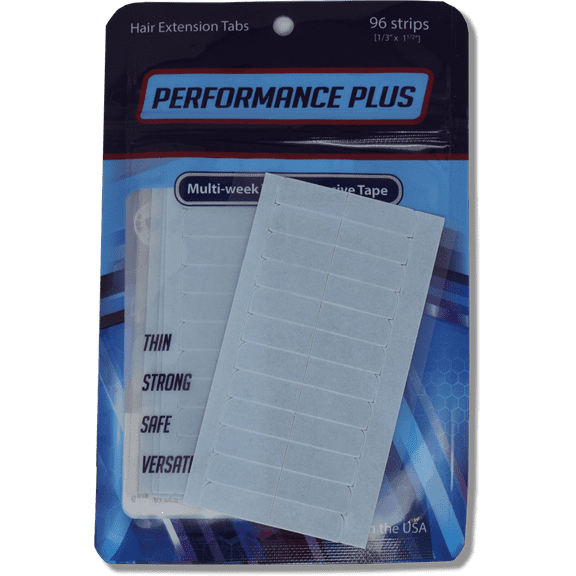 True Tape Performance Plus Hair Extension Tabs – 1/3″ x 1.5" - 96 tabs per pack -One Pack : NEW