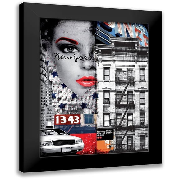 BRAUN Studio 12x14 Black Modern Framed Museum Art Print Titled - Fashion City