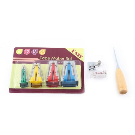 EECOO 6pcs Bias Tape Maker Kit 6/12/18/25mm Binding Tool Guide Strip Sewing Quilting, sewing patterns
