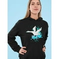 thumbnail image 2 of White Goose  Hoodie Women -Image by Shutterstock, Female x-Large, 2 of 4