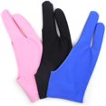thumbnail image 1 of 3 guantes de artista para dibujar en tabletas gráficas, tamaño clásico, azul, rosa y negro. Rojo Verde, 1 of 5