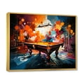 thumbnail image 2 of Designart "A Burst of Vibrance in Billiards I" Sports Floater Framed Canvas Wall Art, 2 of 7