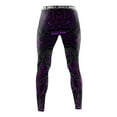thumbnail image 2 of Raven Fightwear Men's Cybernetic Leggings Spats MMA BJJ Purple, 2 of 3