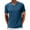 Navy, variant on Ribbed Knit T Shirt for Men Front Pocket Solid Color Tops Dressy Casual Tee with Breathable Men Clothing