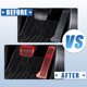 thumbnail image 3 of Coche Pie Pedal Pastillas Acelerador Gasolina Freno Pedal Cubierta Kit Rojo Negro, 3 of 7