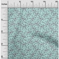 thumbnail image 2 of oneOone Silk Tabby Turquoise Blue Fabric Asian Block Print Craft Projects Decor Fabric Printed By The Yard 42 Inch Wide, 2 of 4