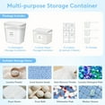 thumbnail image 6 of Lifewit 3+1 Laundry Pods Container & Dryer Sheet Holder, Large Powder Detergent Dispenser Storage Jars, Laundry Room Containers for Scent Booster Beads with Pop up Lids, Labels and Scoop, 6 of 8