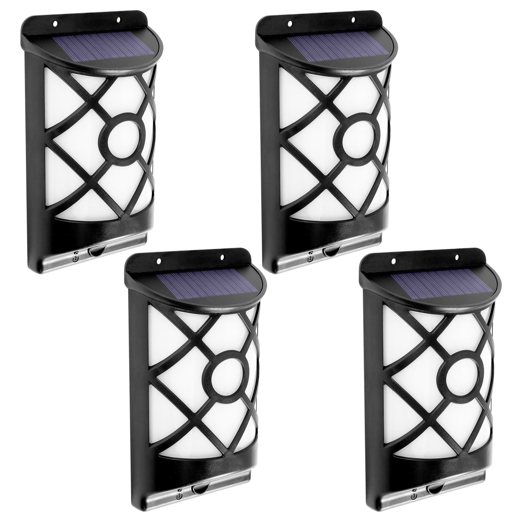 4 PC Solar Flame Lights Outdoor, Waterproof Flickering Flame Solar