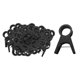 thumbnail image 5 of 100 clips de soporte reutilizables para plantas de jardín, para vid, tomates y flores. 17 cm negro, 5 of 9