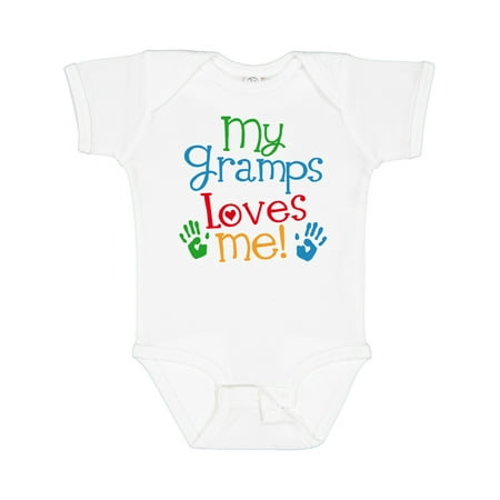 

Inktastic My Gramps Loves Me Outfit Gift Baby Boy or Baby Girl Bodysuit