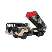 Army Truck Big Daddy Military Missile Transport Army Truck Defence System 18 Long Range Missile Jungle Camouflage Toy Truck
