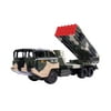 Army Truck Big Daddy Military Missile Transport Army Truck Defence System 18 Long Range Missile Jungle Camouflage Toy Truck