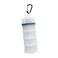 thumbnail image 3 of Contenedor de proteínas Dispensador de proteínas Regalo conveniente 4 compartimentos apilables para Blanco, 3 of 9