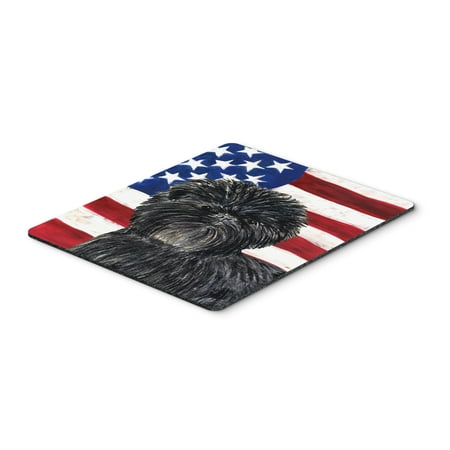 USA American Flag with Affenpinscher Mouse Pad, Hot Pad or Trivet