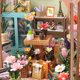 thumbnail image 5 of DIY Miniature Dollhouse to Build, 1:24 Wooden Miniature Dolls House Kit with Furniture and Tools, DIY Crafts House Model Gift, Flower House, 5 of 5