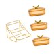 thumbnail image 1 of Cesta de frutas, plato para aperitivos, elegante soporte multifuncional para almacenar frutas estilo C 3 cuadrículas, 1 of 9