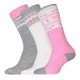 thumbnail image 1 of Calcetines Arron Wellington para Mujer - Pack de 3 (Blanco, Gris, Rosa), 1 of 2