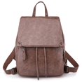 thumbnail image 1 of Womens Faux Leather Backpack Solid Color Fashion Mini Backpack Casual Daypack, 1 of 10