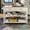 White 3, variant on Kitchen Island Rolling Trolley Cart with 1 Drawer & 2 Doors, Adjustable Shelves, Towel Rack & Seasoning Rack, Solid Wood Tabletop, White, 28.74x17.72x36.22 Inches