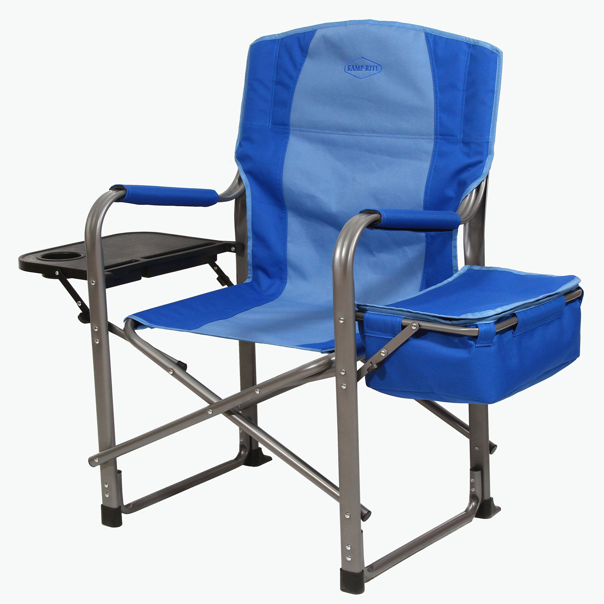 Kamp-Rite Director Portable Lounge Chair w/ Cooler & Side Table, (2 Pack) - image 3 of 10