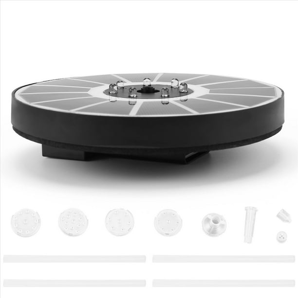 Fuente Solar de 3,5 W para Baño de Pájaros Fuentes de Agua Solares LED con Batería de 2200 MAh Bomba de Fuente Alimentada por Energía Solar