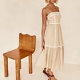 thumbnail image 7 of Lmnyox Summer Spaghetti Strap Midi Dress for Women Casual Square Neck Summer Vacation Beach Sundress, 7 of 7