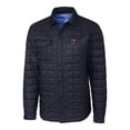 thumbnail image 2 of Men's Cutter & Buck Navy Jacksonville Jumbo Shrimp Rainier PrimaLoft Eco Insulated Quilted Button-Up Shacket, 2 of 3