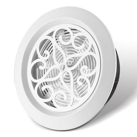 

Decorative Air Vent Cover Round Ventilation Grill Outlet with Built-in Screen Mesh Adjustable Outlet for Wall Ceiling New。，