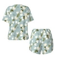 thumbnail image 2 of Sigee Tulips Flowers for Sleepwear Casual Pjs with Pockets Women's Pajamas Sets Shorts 2 Piece Short Sleeve Lounge Sets XX-Large, 2 of 9