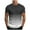 Black, variant on TAGOLD Mens Summer Short Sleeve Round-Neck Blouses & Shirts Gradient Stripe Print Sports Top