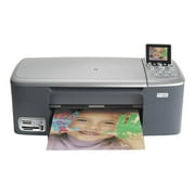 HP Photosmart 2575v All-in-One - Multifunction printer - color - ink-jet - 8.5 in x 11.7 in (original) - 8.5 in x 24 in (media) - up to 30 ppm (copying) - up to 30 ppm (printing) - 100 sheets - USB, LAN