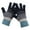 Black, variant on Opolski 1 Pair Thickened Warm Full Fingers Ribbed Cuffs Women Gloves Winter Striped Splicing Double Layer Fleece Lining Knitting Gloves for Cold Weather Grey