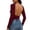 Wine, variant on Sexlip Women Long Sleeve Backless Fitted Bodysuit Soft Stretchy Slim Fit Basic Going Out Top Casual Night Out Long Sleeve Shirt Blue L