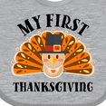 thumbnail image 4 of Inktastic My First Thanksgiving Cute Turkey Pilgrim Hat Boys or Girls Baby Bib, 4 of 4