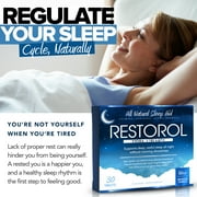 Restorol - Natural Sleep Aid - Relief from Jet Lag & Sleep Deprivation - Regulate Sleep Cycle - Get Restful Sleep (30ct)