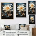 thumbnail image 4 of Designart "Reflecting Opulent Lotus II" Lotus Canvas Art Print, 4 of 7