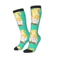 thumbnail image 2 of Fotbe Sunflower Gnomes5 print Women's Men's Novelty Crew Socks Cotton Socks Knee High Socks for Walking,Running,Nurses,Pregnancy, 2 of 9