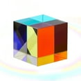 thumbnail image 5 of Crystal Prisms Hung, Cube Crystal Sun Catcher, Clear Glass Crystal Cube Prism Pendant Suncatcher, Optical Glass X Cube Prism for Teaching Light Spectrum Physics, 5 of 9