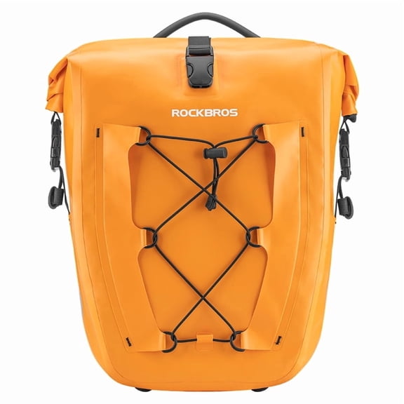 ROCKBROS Bike Rear Rack Bag,Bicycle Panniers Waterproof Expandable 30L Large Capacity, Bike Rear Panniers for Cycling Traveling/Commuting